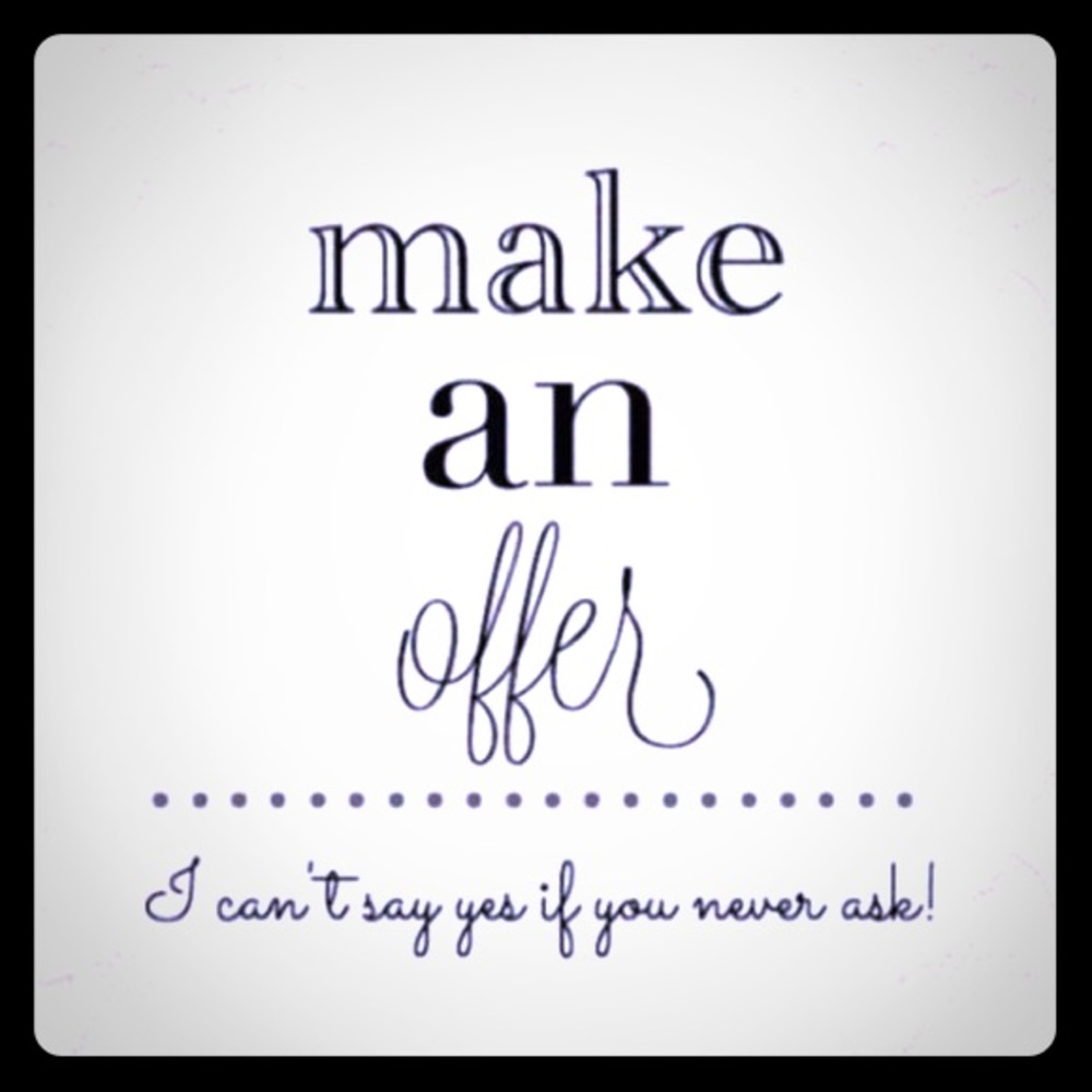 Taking reasonable offers